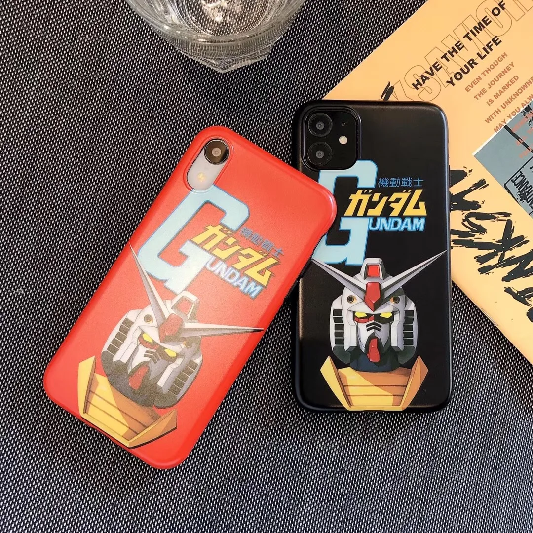 Японский мультфильм GUNDAM чехол для телефона iPhone 7 7Plus 8 8Plus 11 Pro X XS Max XR мягкий IMD