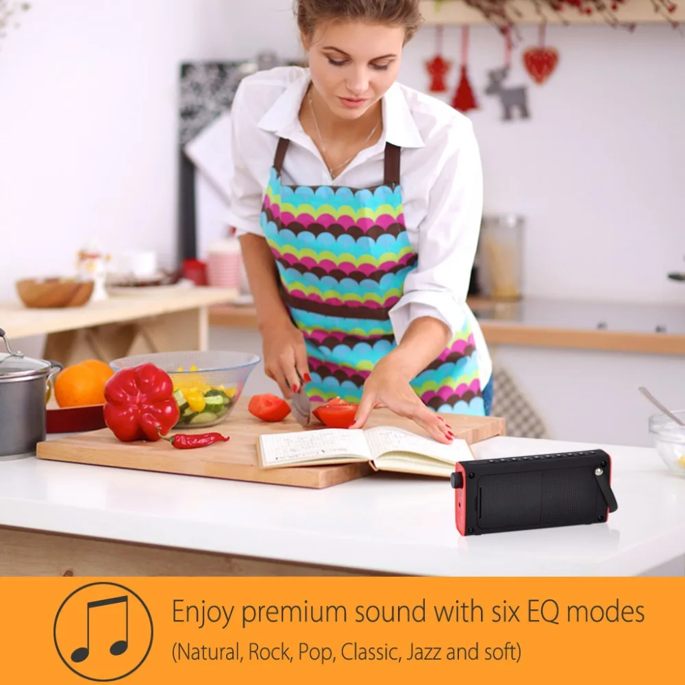 

Super Life Wireless Speaker Portable Radio With Speaker And SD Card Player LED Display BM