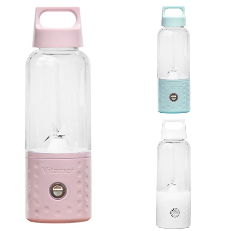 

500ML 4000MAh Portable Smoothie Blender Mini USB Mixer Electric Juicer Charging Vitamer Fruit Juicer