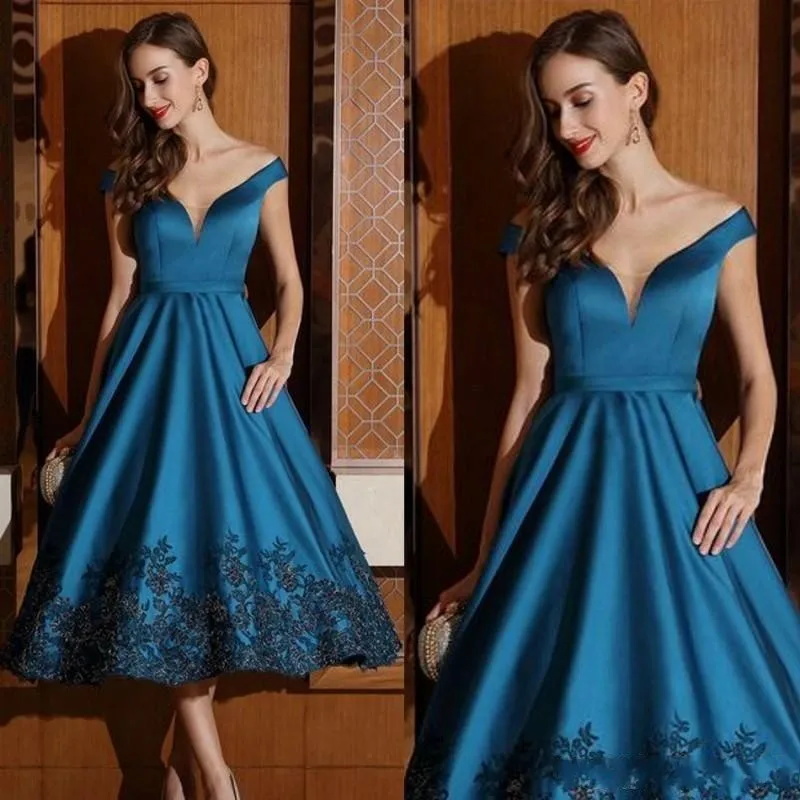 

Кружевные короткие вечерние платья с аппликацией, с открытыми плечами, без рукавов, ТРАПЕЦИЕВИДНОЕ вечернее платье, атласные официальные платья длиной ниже колена с блестками для выпускного вечера