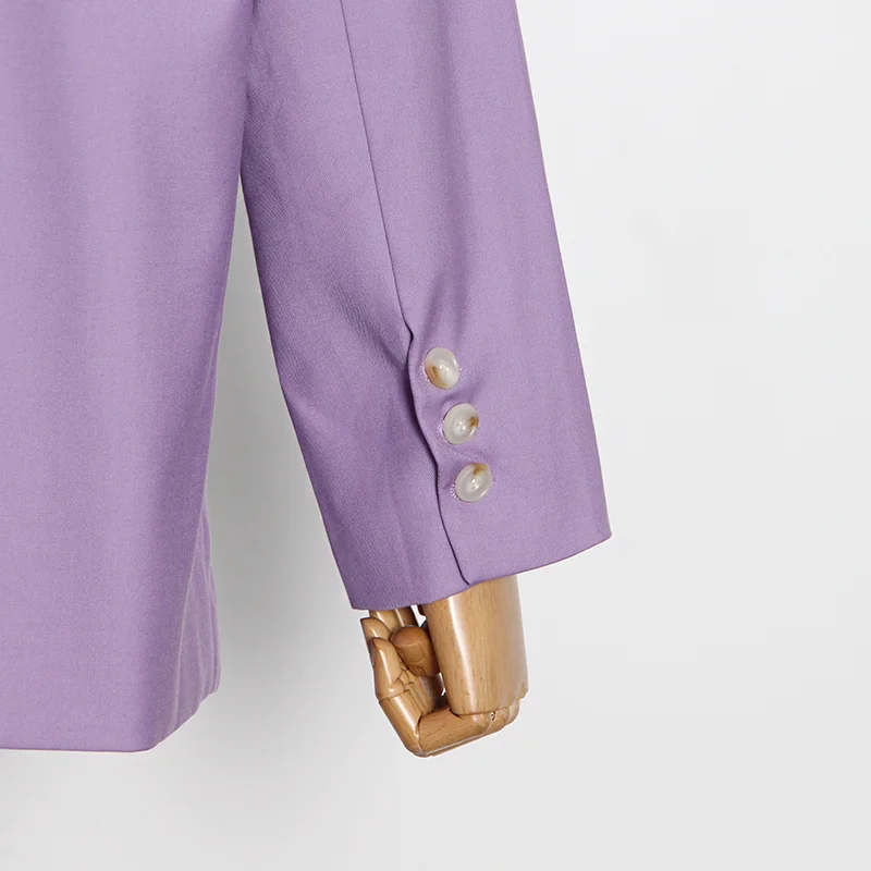 

TWOTWINSTYLE Casual Blazer For Women Notched Long Sleeve Loose Minimalist solid Blazers Female 2020 Fashion New Clothing Autumn