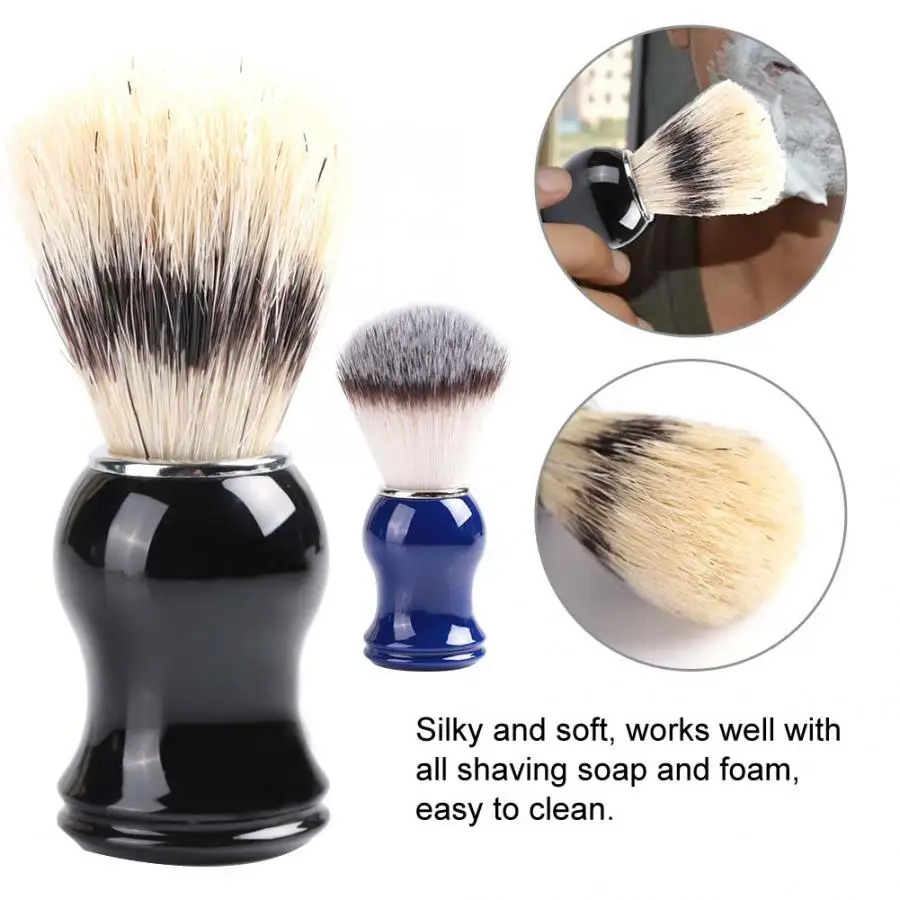 Парикмахерская щетка 2 типа мужская борода усы для бритья смоляная ручка