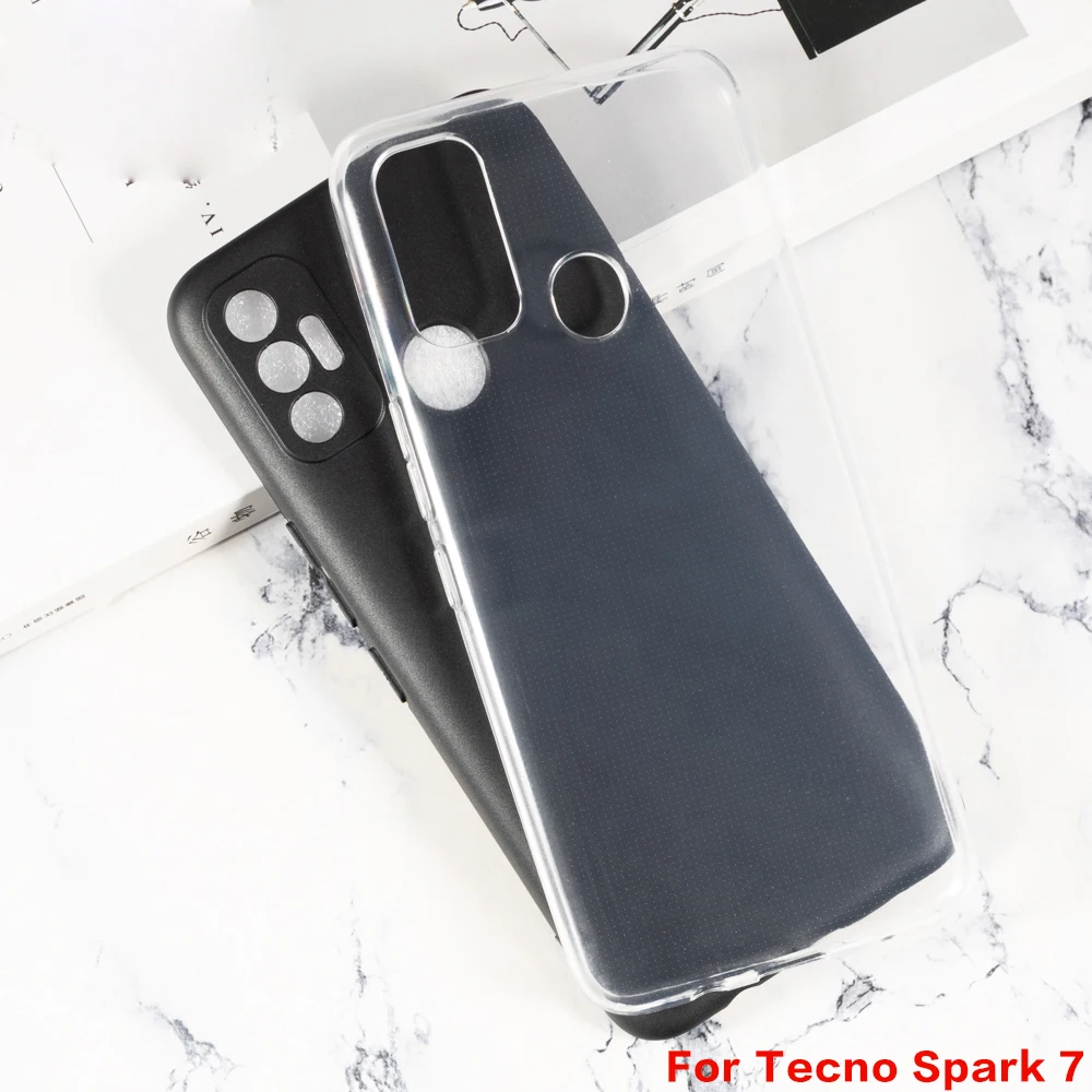 Для Tecno Spark 7 Чехол прозрачный мягкий ТПУ чехол для телефона Pro из с принтом&quot |