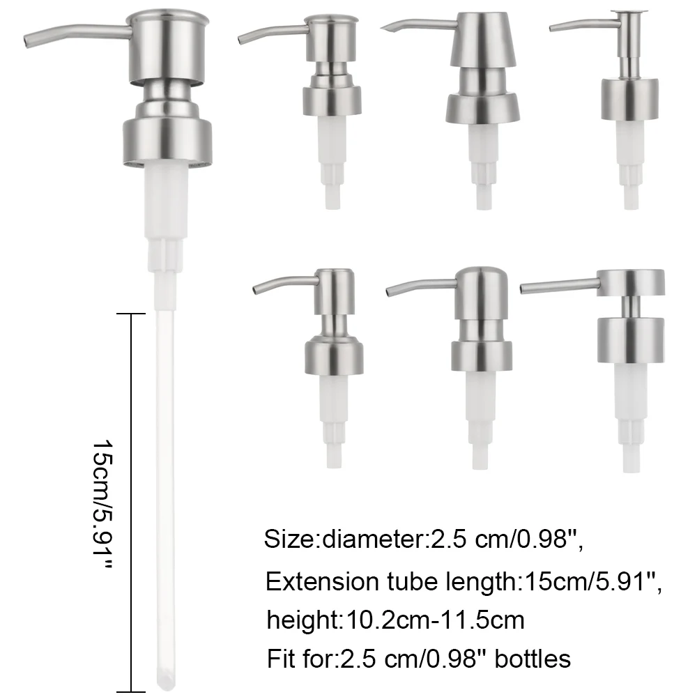 Новый насос 6 типов удлинительных трубок из нержавеющей стали для мыла диспенсер