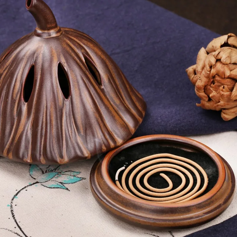 Ладан n Wish глазурованный держатель для ладана с фруктами лотоса палочки в виде