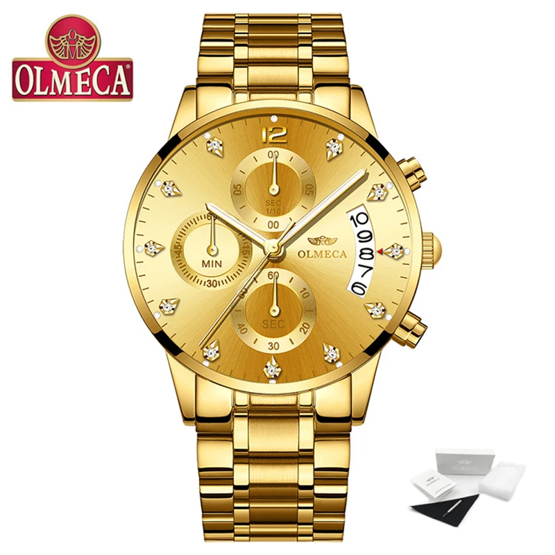 Часы мужские кварцевые с календарем водонепроницаемые до 30 м | Наручные часы