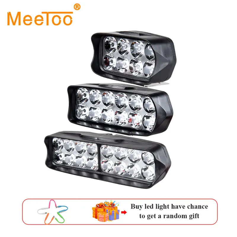 Светодиодный светильник для мотоцикла скутер ATV фара двигателя точечный 12 В