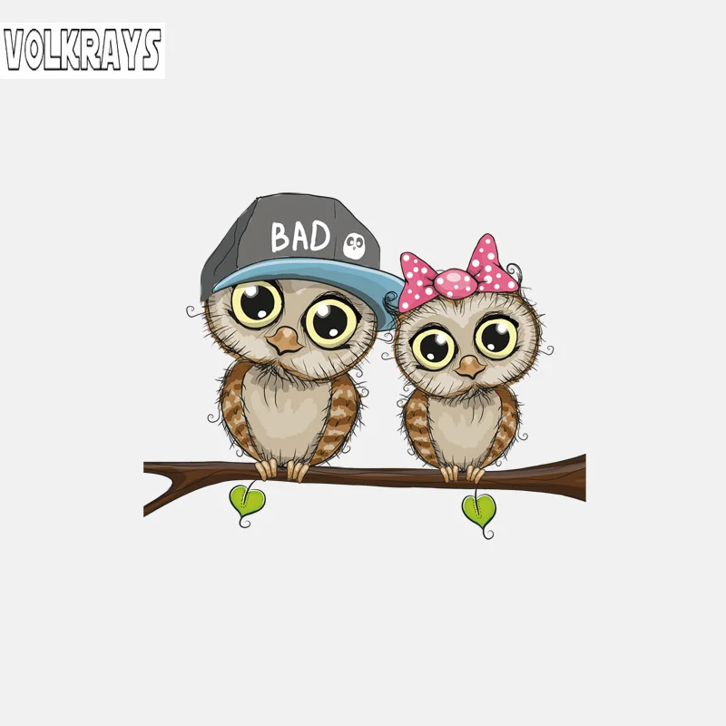 Прекрасный автомобильный стикер Volkrays аксессуары для пары Сова стоящая на дереве