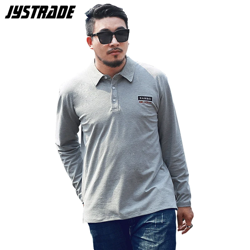 Осенняя Модная хлопковая рубашка поло мужские рубашки с длинным рукавом