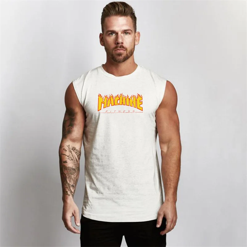 Новый бренд модные тренировочные майки Stringer мужские спортивные повседневные для