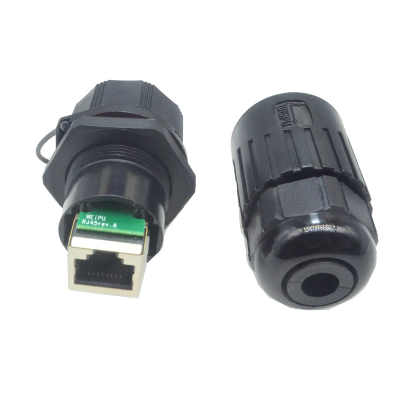 Оригинальные Weipu RJ45 сетевой разъем IP67 водонепроницаемый штекер RJ45F6 гнездо RJ45F71RA