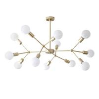 modern ceiling chandelier led golden white black e27 multiple heads creative for bedroom living room home lighting fixtures