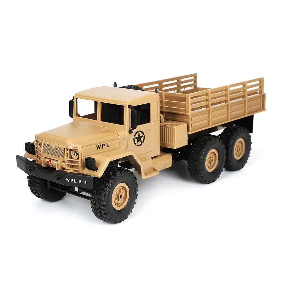 

WPL B16 1/16 2.4G 6WD Military Truck Crawler Off Road RC Car With Light RTR Remote Control Drive Vehicle Machine Model Toy Gift