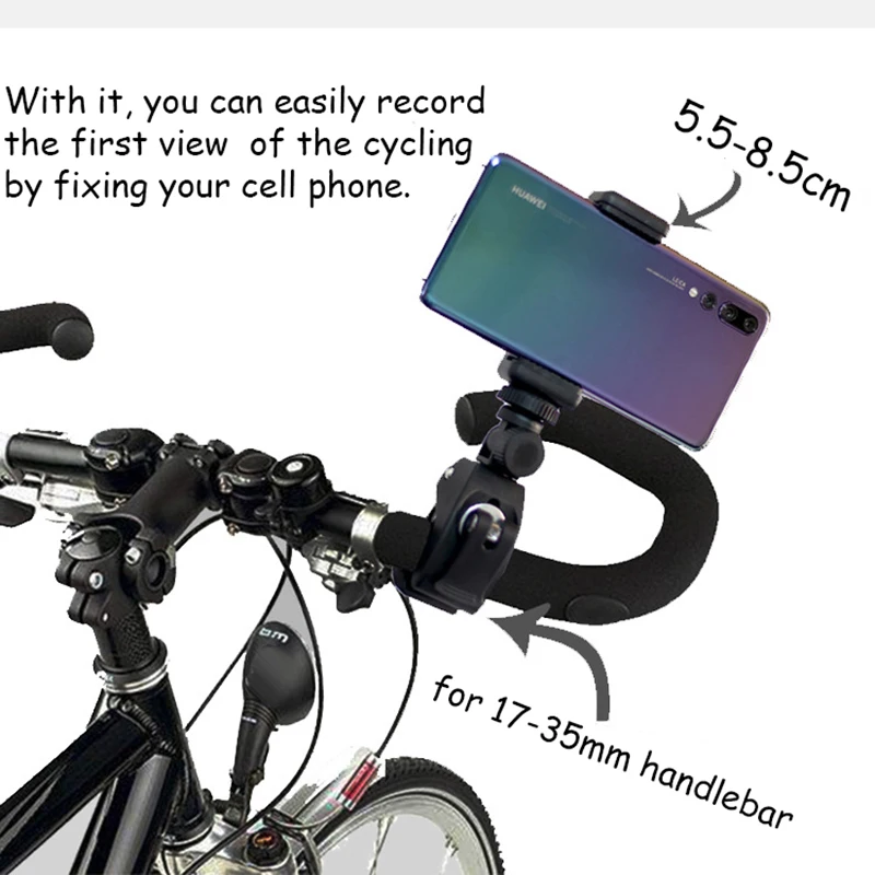 Держатель для телефона велосипеда Vedio Shooting регулируемый держатель смартфона MTB