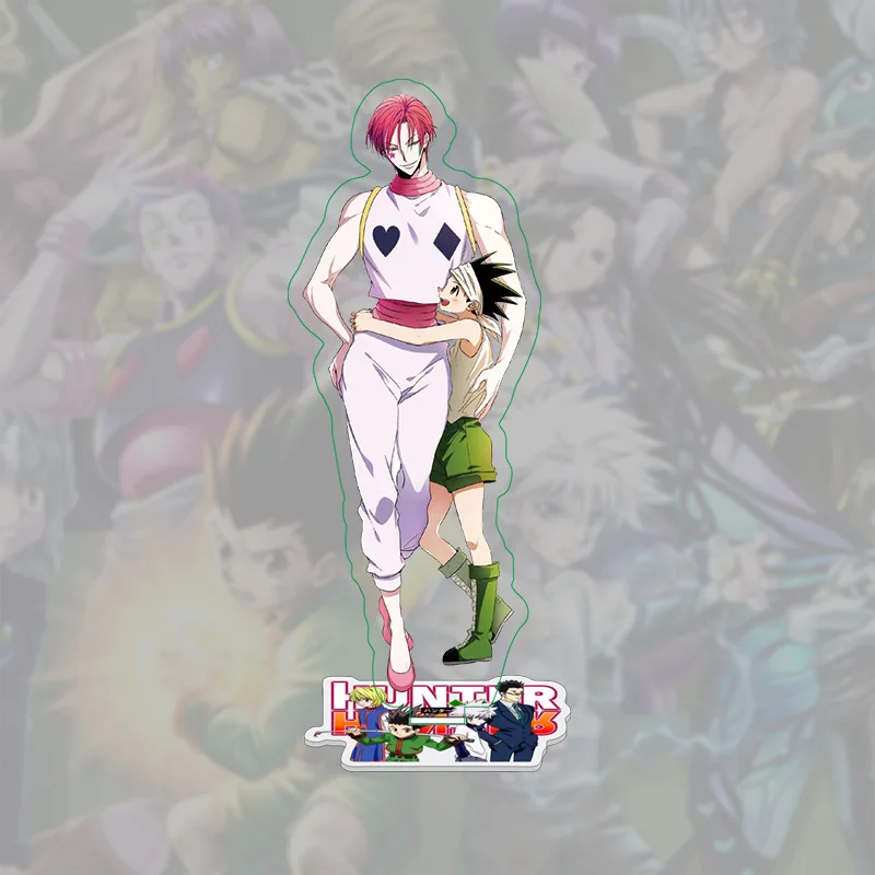 

Anime Hunter x Hunter Key Chain Irumi Hisoka Cute Acrylic Figure Pendant KeychainsDelicate Table Decor Stand Sign Keyring