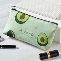 new girls portable avocado cosmetic bag for makeup large capacity storage pouch womens make up organizer bags travel women