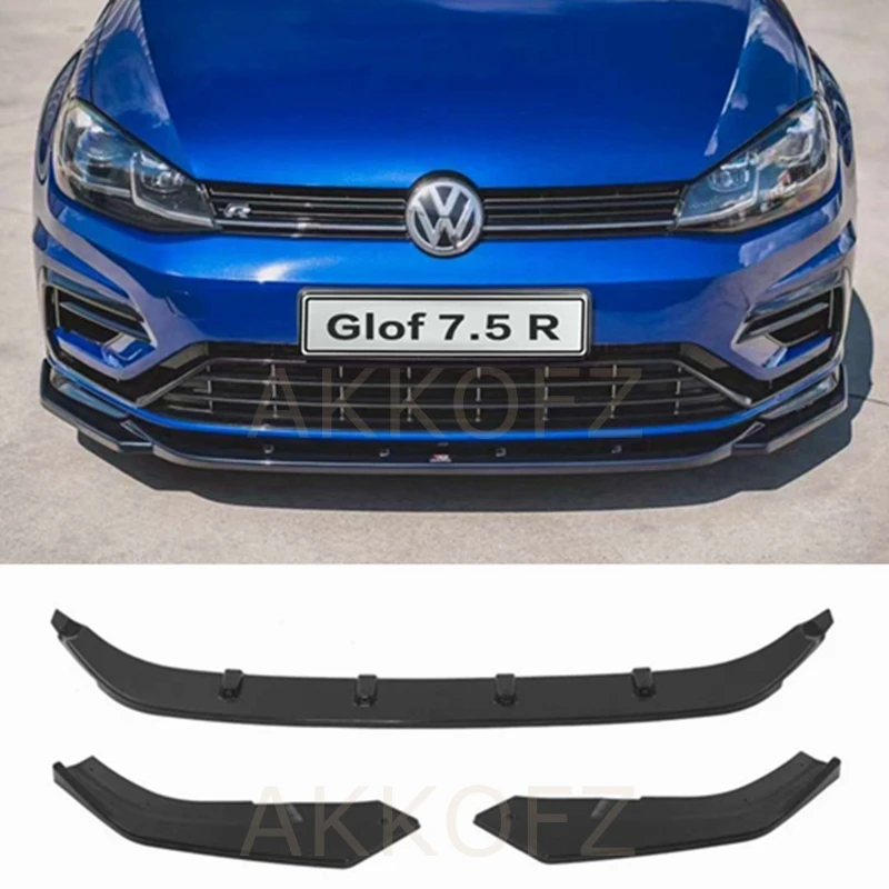 Difusor de parachoques delantero para Volkswagen, kit de carrocería de material ABS, 3 etapas, para GOLF RLINE 7,5/R MAX