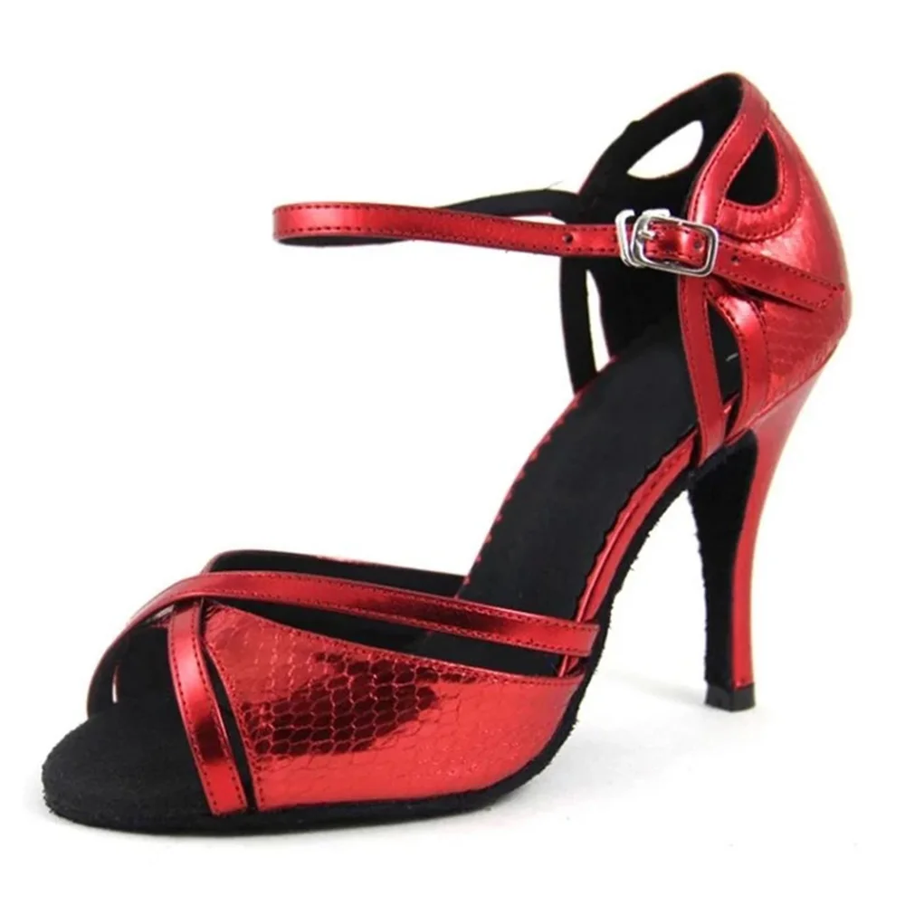 ballroom dance shoes lyrical for women dancing shoes Platform New adjust width party red salsa shoes women with free shipping