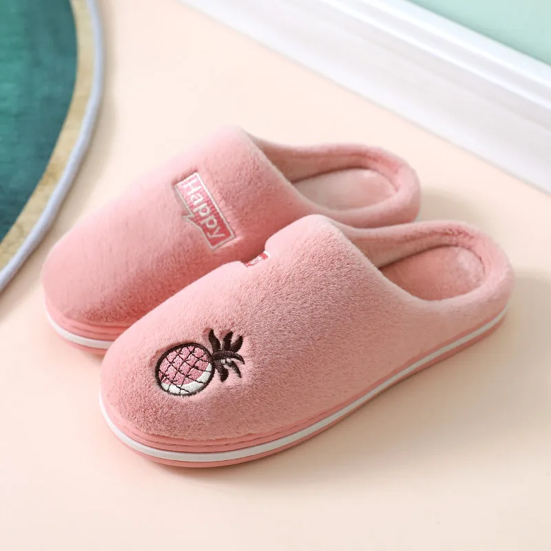 

Ladies New Products Plush Cotton Slippers Fall Winter Home Furnishing Winter Non-slip Wooden Floor Wool Slippers