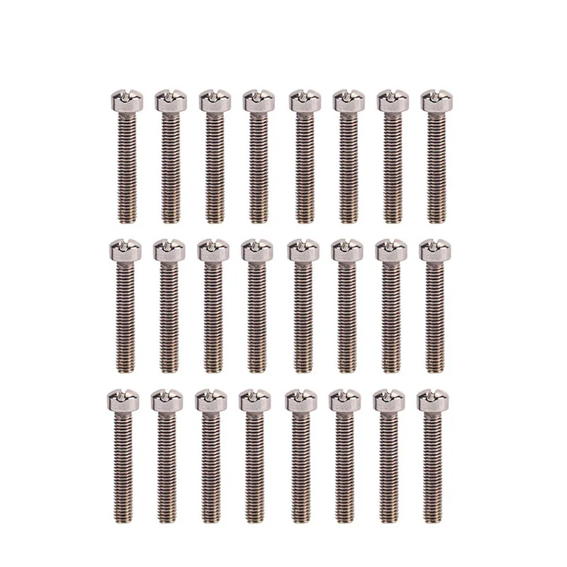 

24 Pcs Guitar Pickup Humbucker Pole Screws Portable Musical Instrument Accessories ALS88