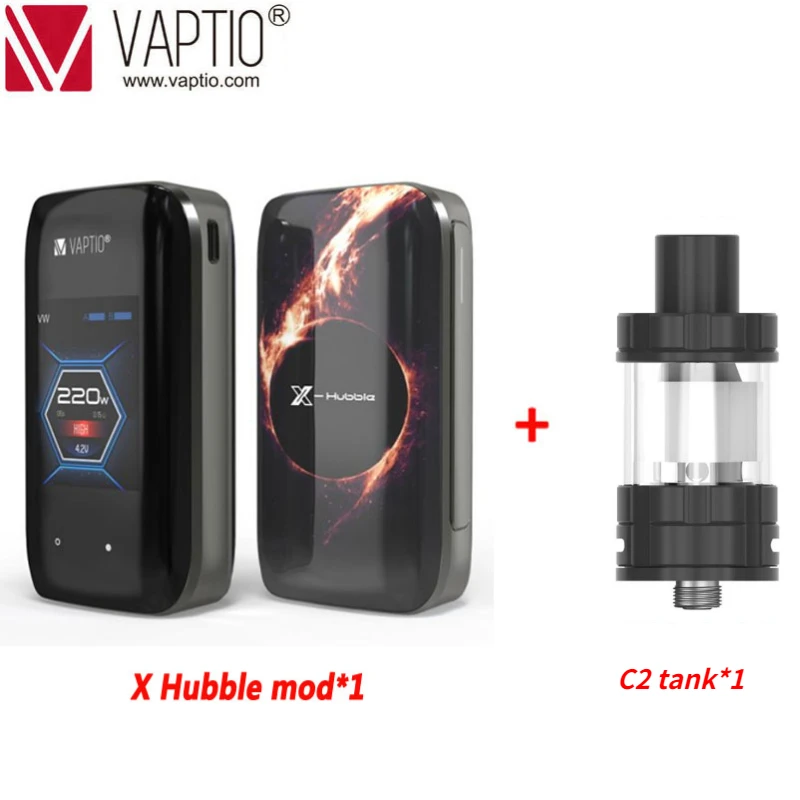 100% Оригинальный вейп мод Vaptio X-с буфами на рукавах 220W Мощность 510 нить 2TFT Экран