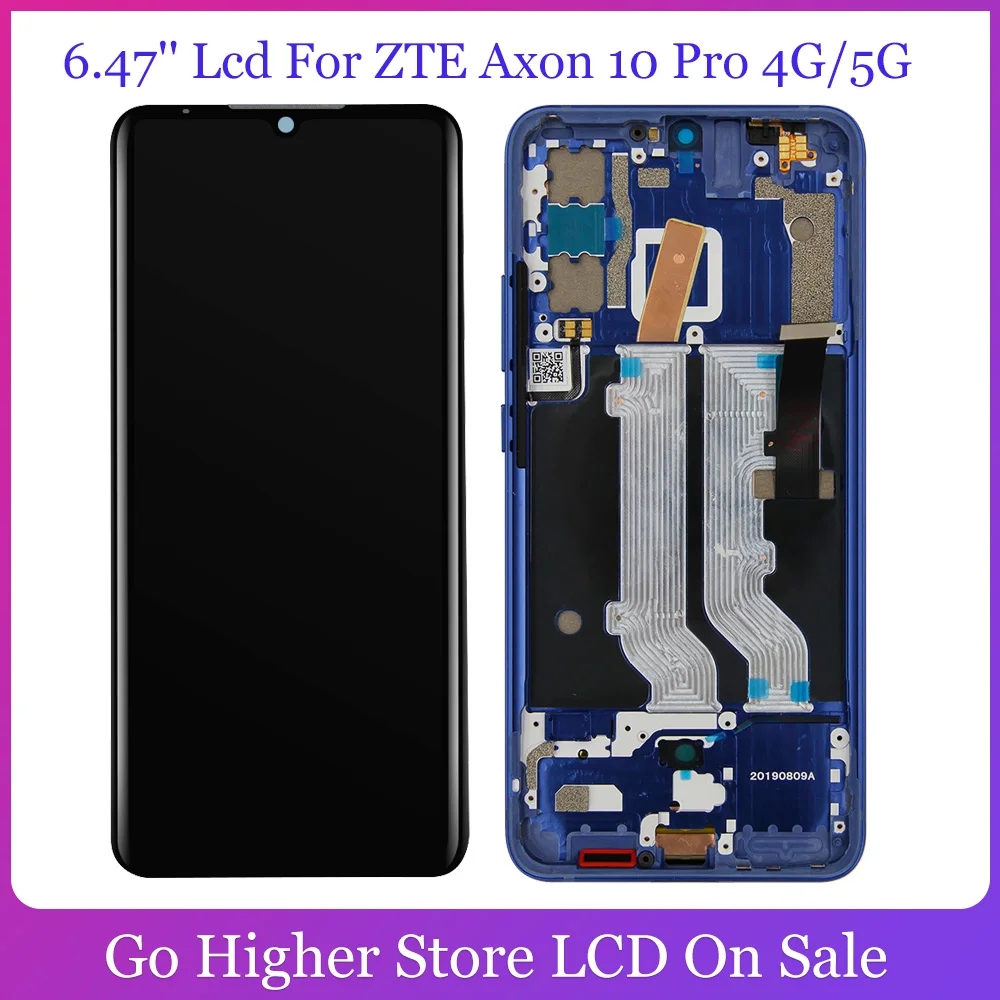 6 47 ''ЖК-дисплей для ZTE Axon 10 Pro ЖК-дисплей Дисплей кодирующий преобразователь
