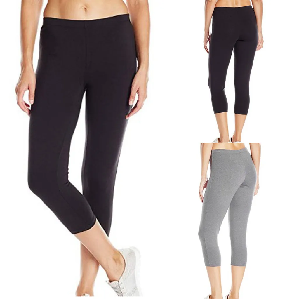 

Sport Leggings Women Tight Elastic Quick Drying Yoga Pants Seven Point Yoga Pants Elastic Slim Tight Workout Sports Pants 2021