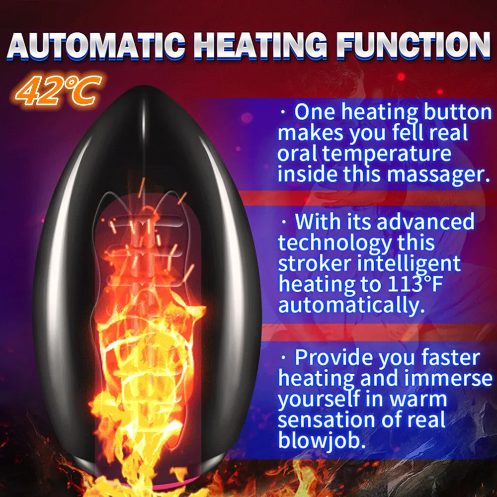 Leten автоматическое нагревание Мужской мастурбатор чашка массажер для пениса