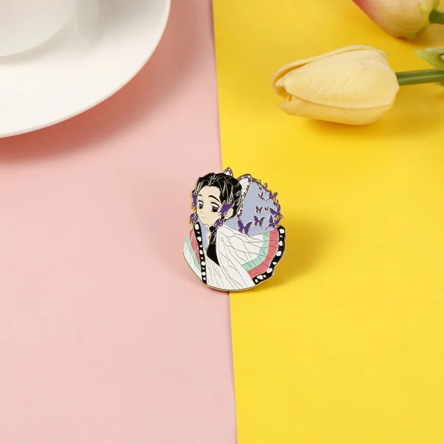 

2021 Hot Demon Slayer Cartoon Blade Of Ghost Enamel Pin Kimetsu No Yaiba Buttons Badges Brooch Anime Lovers Father Day Gift