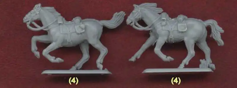 1:72 пропорции каучуковая Модель литья под давлением кавалерия Южной армии