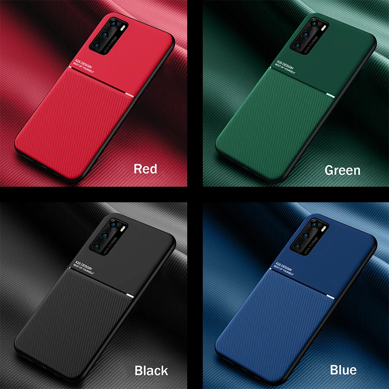 

Matte Leather Texture Cover Case For Huawei p40 pro p30 p20 Nova 6 Se 5i 5t Mate 40 Pro 20 30 Lite y9 Prime Pinteligent