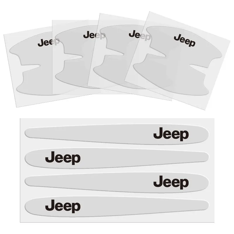 4 шт. ТПУ невидимая защитная пленка на дверную ручку автомобиля для Jeep Renegade Compass