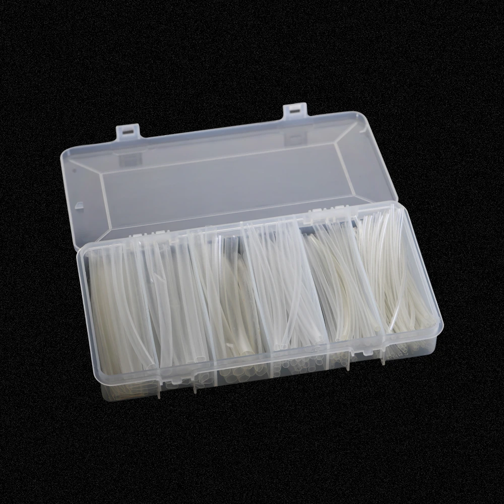 150Pcs Clear 100mm Polyolefin Shrinking Assorted Heat Shrink Tube 2:1 Wrap Wire Cable Transparent Insulated Sleeving Tubing Kit |
