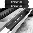 4PCS Car Door Sill Stickers For Kia Sportage 3 4 QL Scuff Plate Scratch Protector Auto Carbon Fiber Decal Car Tuning Accessories