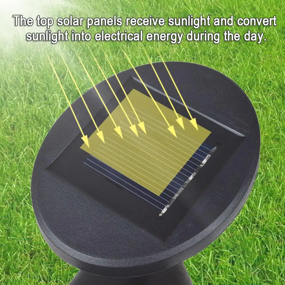 2шт 4LED Солнечная энергия точечные светильники Открытый Пейзаж сад Газон Путь