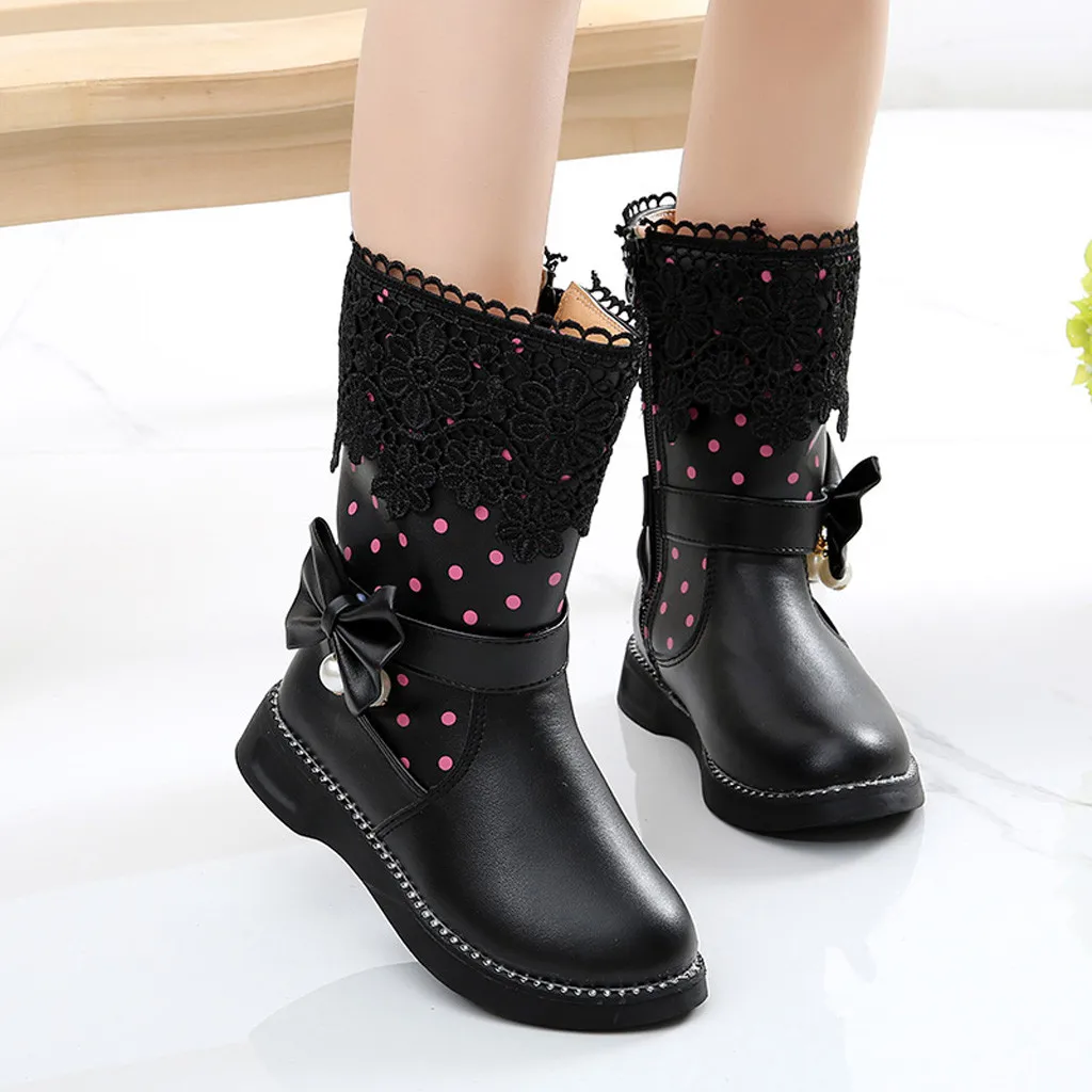 

Top Selling Children Boots Shoes 2019 New Winter Plush Warm Boys Shoes Fashion Leather Soft Fleece Girls Boots Drop 11