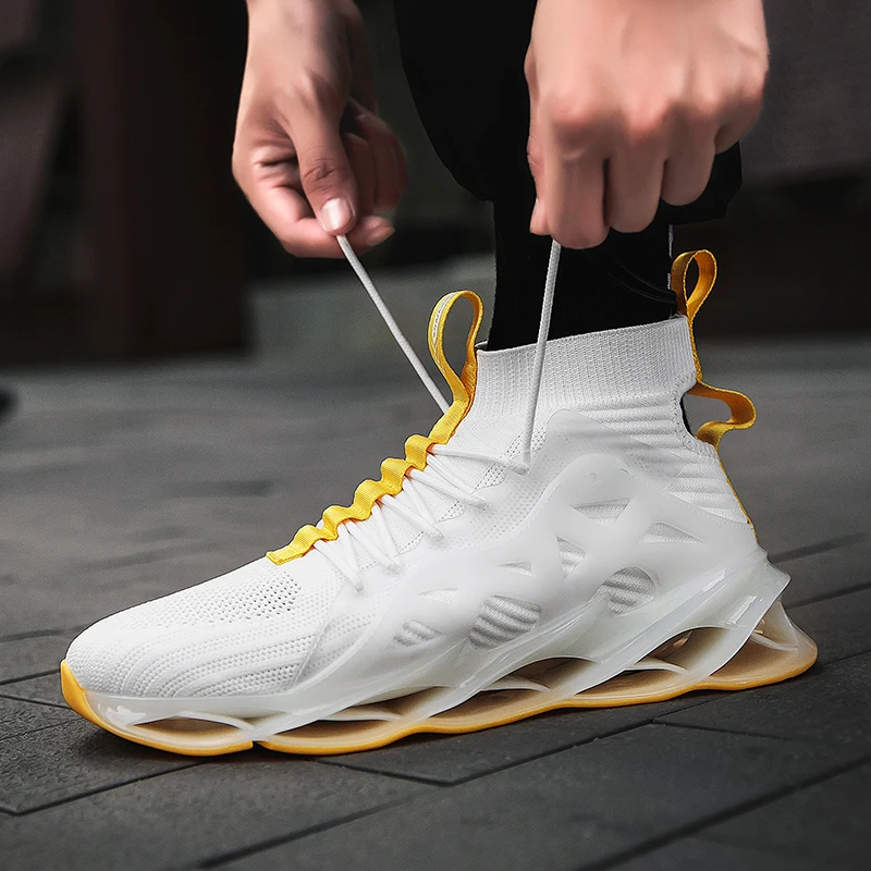 

Blade Warrior Breathable Running Shoes Men Bounce Outdoor Sport Shoes Professional Training Athletic Jogging Sneakers