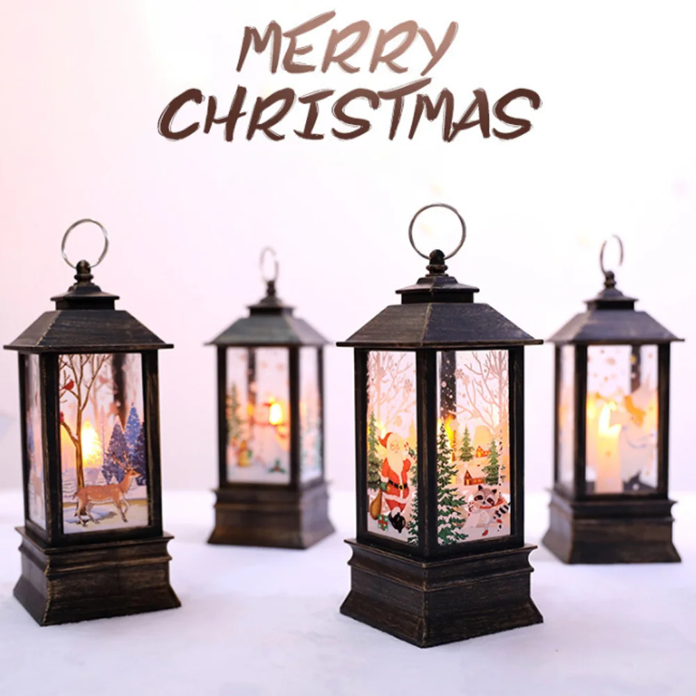 

Санта-Клаус, снеговик, светильник онарь, Счастливого Рождества, Декор для дома, Рождественская елка, украшение, рождественские подарки, Рожд...