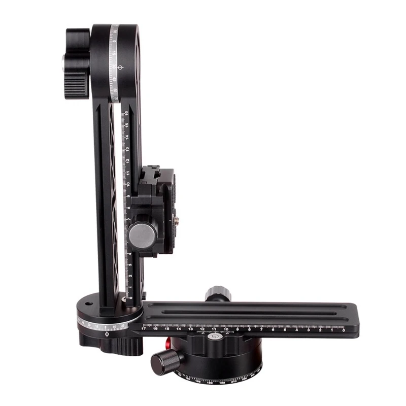 

720° 3-Axis Panoramic Ballhead Kit with Quick Release Plate & Slide Rail Stabilizer Gimbal Tripod Head for DSLR Camera Camcorder