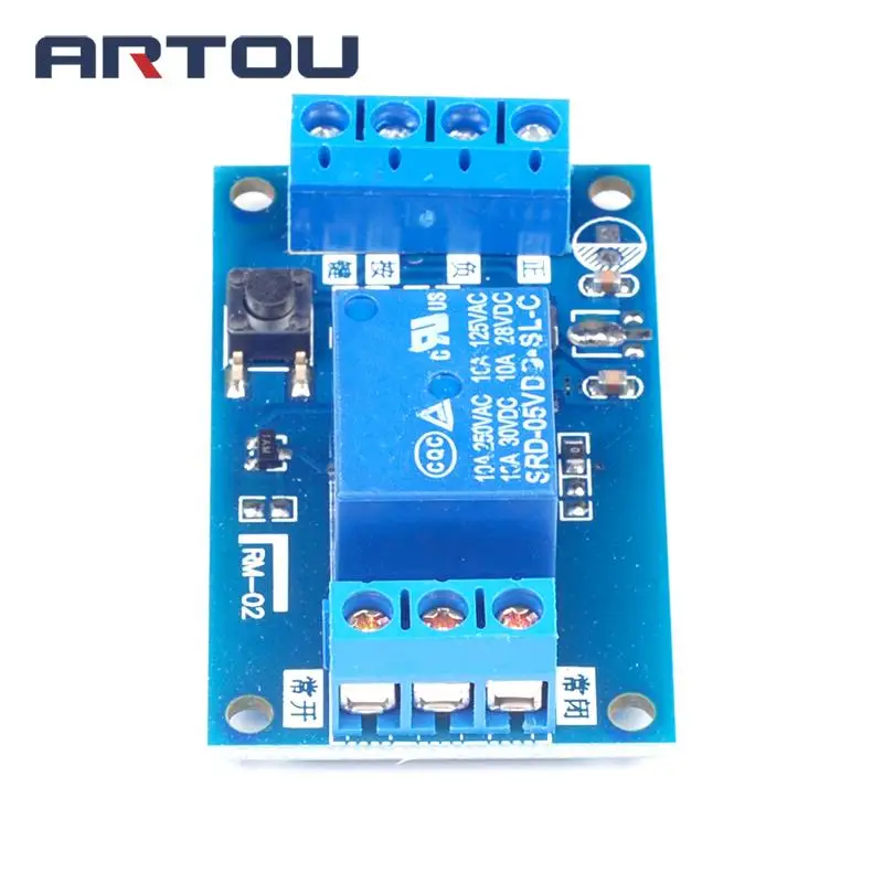 Однокнопочный релейный модуль 5 в 12 В модифицированный Автомобильный Запуск и