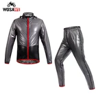 WOSAWE мотоциклетный дождевик набор водонепроницаемый ветрозащитный мотоциклист непромокаемая куртка для верховой езды комплект с длинным рукавом Мото куртка одежда