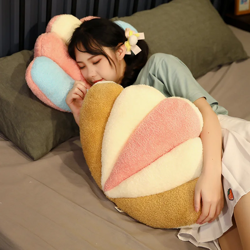 

Kawaii Rainbow Shell Pillow Toys Plush Stuffed Shell Cushion Baby Sleeping Pillow Soft Dolls Birthday Gift for Girl Home Decor