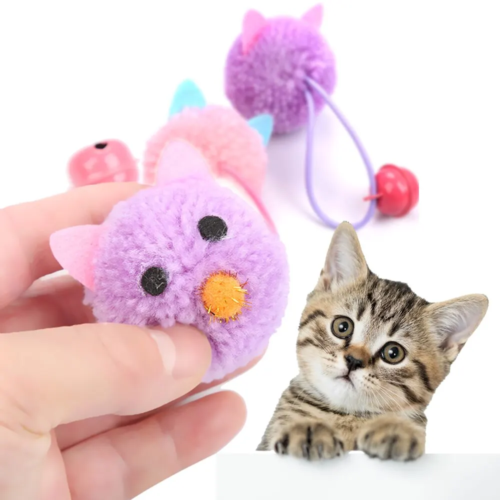 Кошачья Интерактивная игрушка игрушки для кошек плюшевая мышь форма головы