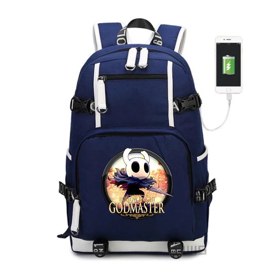 PS4 игра полый Рыцарь Рюкзак Knight студентов USB зарядка мочилы дорожная Школьная