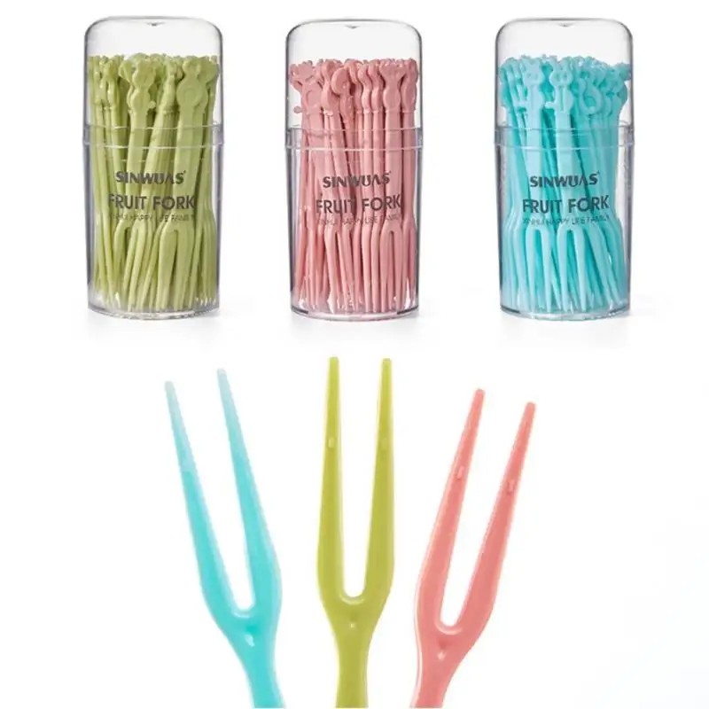 

50 шт., детские вилки для фруктов