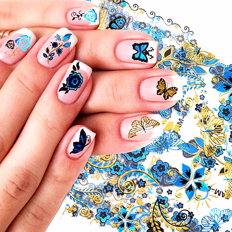 

30 Sheet 3D Butterflies Nail Foil Sticker Nail Art Decorations DIY Decal Nail Decal Stickers Manicure Decor Accessories
