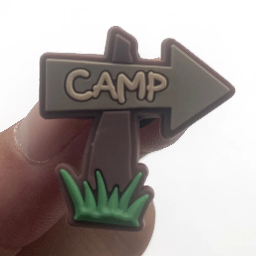 1 piece of outdoor  shoe decoration hot sale PVC camp shoes accessories decoration fitting Croc Jibz party children’s gift