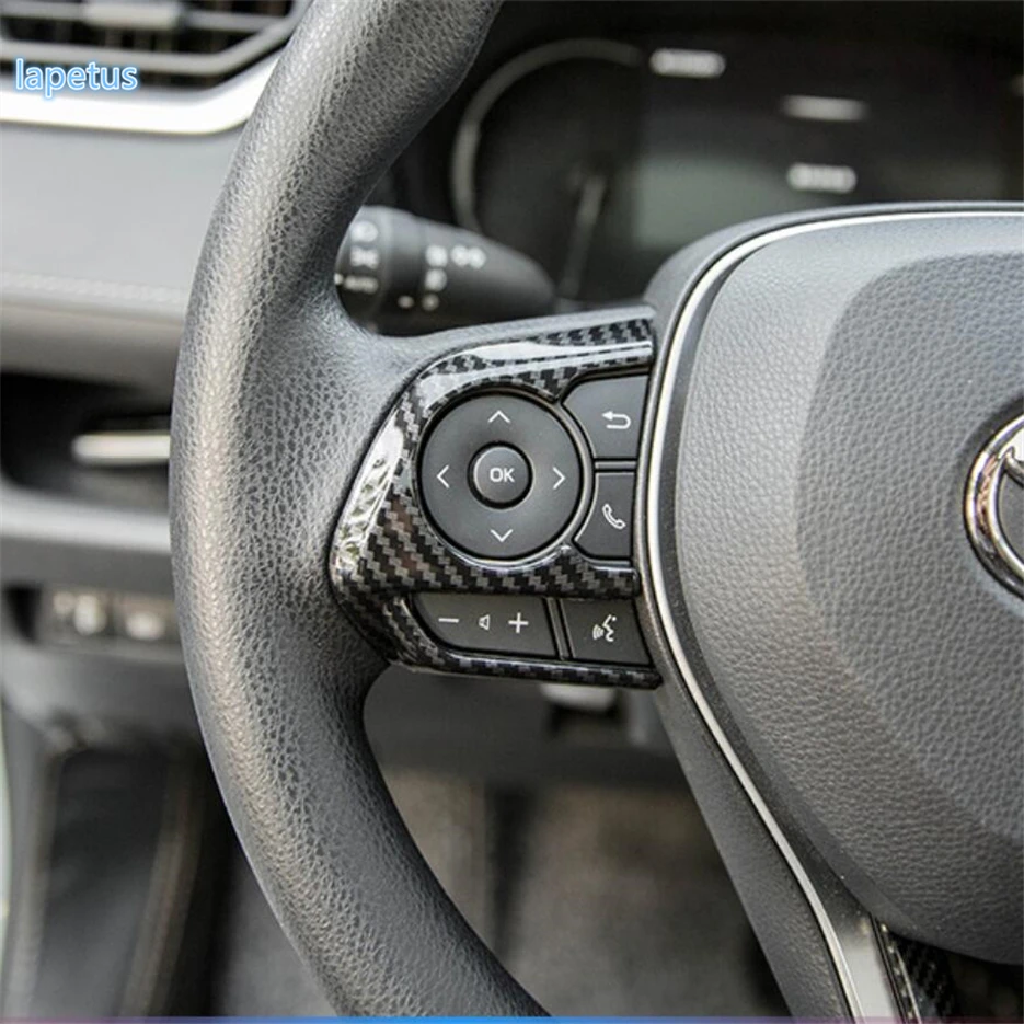 Lapetus Авто Рулевое колесо украшение рамка Накладка подходит для TOYOTA RAV4 RAV 4 XA50 2019 2020