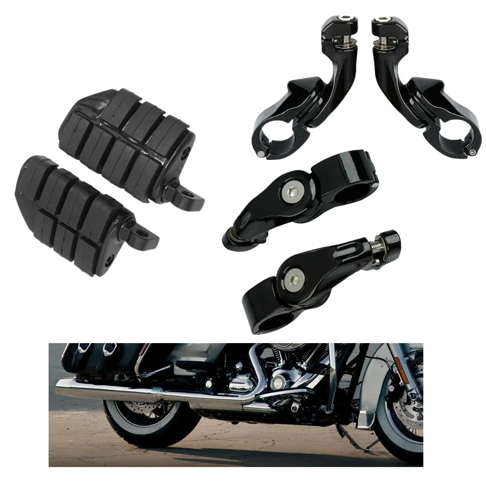 1 1/4 &quotшоссе подножки педали крепление зажимы для Harley Touring Мотоцикл
