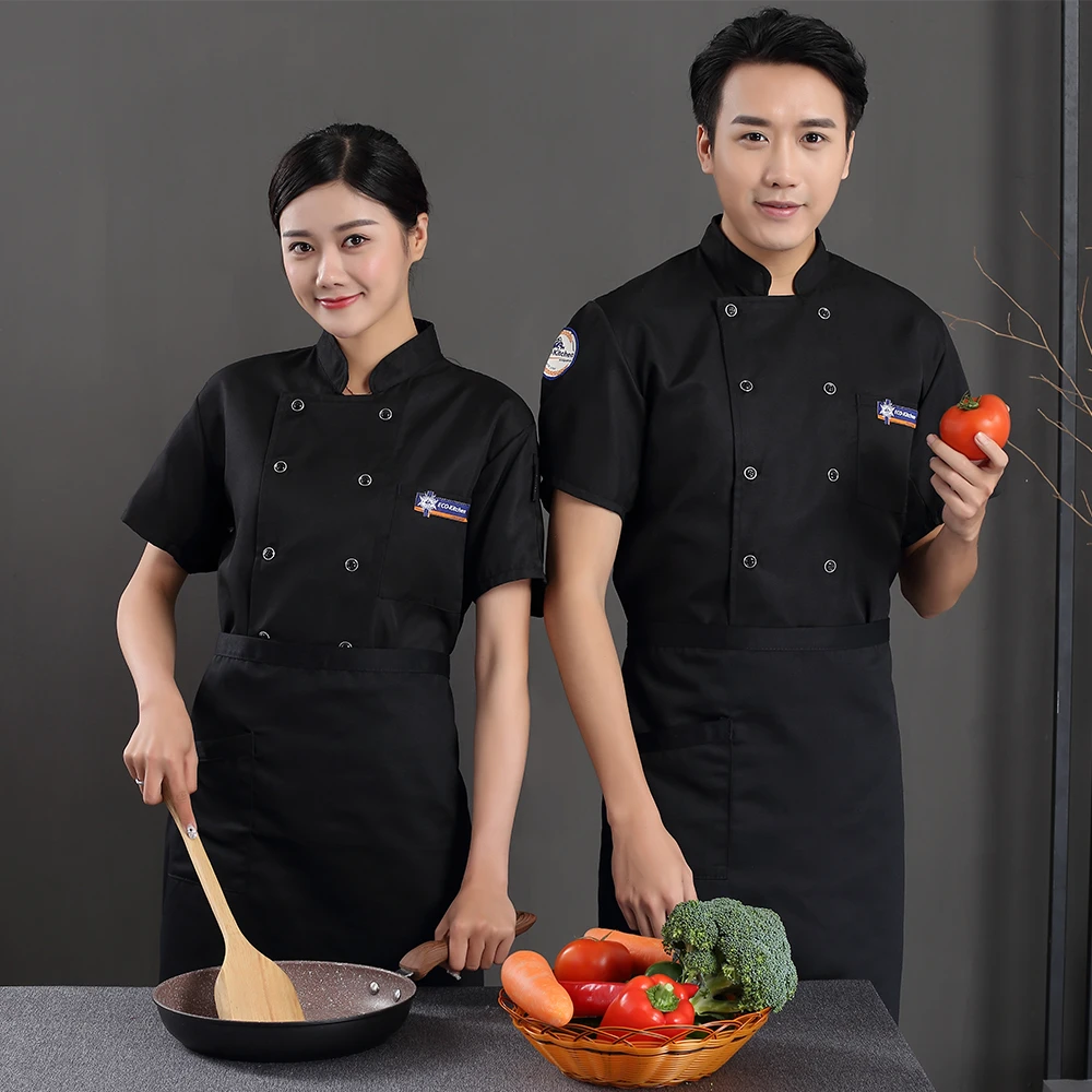 Летняя куртка шеф-повара ресторанная форма для приготовления суши выпечки